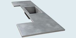 Stainless Countertop With Sink & Matte Finish 3 small