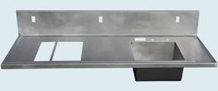 Stainless Countertop With Multiple Cutouts 1 small
