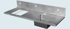 Stainless Countertop With Multiple Cutouts 3 small