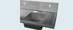 Stainless Countertop With Multiple Cutouts 5 small