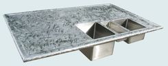 Stainless Countertop With Butterfly Finish 1 small