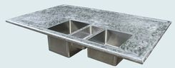 Stainless Countertop With Butterfly Finish 2 small
