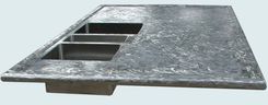 Stainless Countertop With Butterfly Finish 3 small