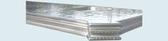 Pewter Countertop With French Edge & Hammering 4 small