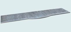 Pewter Countertop With Marine Edge & Hammering 2 small