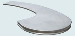 Pewter Countertop With 2 French Edges 2 small