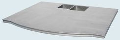 Pewter Countertop With Integral Double-Sink 2 small