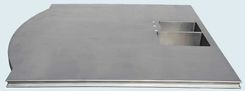 Pewter Countertop With Integral Double-Sink 3 small