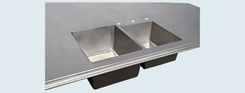 Pewter Countertop With Integral Double-Sink 5 small
