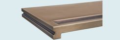 Bronze Countertop With Integral Drink Rail 4 small