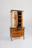 Reclaimed Barnwood And Cherry Linen Cabinet. 2 small