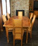 Bird's Eye Maple Dining Set 1 small
