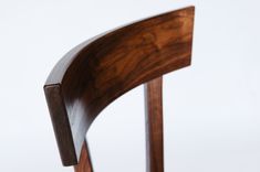 Figured Walnut Bar Stool With Leather Seat 2 small