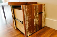 Reclaimed Barnwood Bench With Storage 2 small