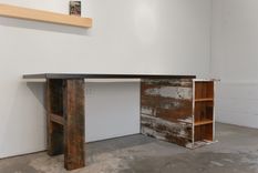 Reclaimed Barnwood Desk 4 small
