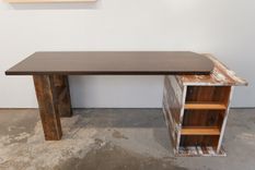 Reclaimed Barnwood Desk 5 small