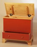 Shaker White Pine Blanket Chest 4 small