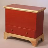Shaker White Pine Blanket Chest 5 small
