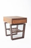 Mid Century Modern Styled Cherry And Walnut End Table 4 small