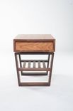 Mid Century Modern Styled Cherry And Walnut End Table 6 small