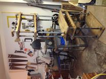 Pipe And Rough Sawn Maple Bakers Rack 3 small