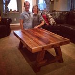 Reclaimed Wood Coffee Table 1 small