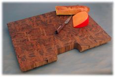 End-Grain Ambrosia Maple Cutting Board (Butcher Style) 2 small