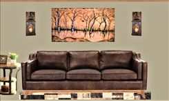 Original - 4 Foot - Mixed Media - Birch Tree Painting One Of A Kind - Art - Only One Available 3 small