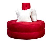 Small Round Circle Settee Sofa Couch In Microfiber 3 small