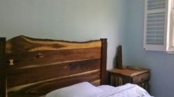 Rustic Walnut Bed With Head Board And Foot Board 1 small