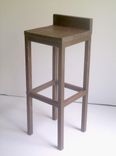 Low Back Solid Wood Bar Stools & Dining Chairs In Distressed White Or Dark Walnut 1 small