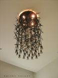 Metal Custom Light Fixture. 2 small