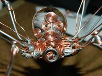 Recycled And Flameworked Spider 3 small