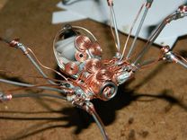 Recycled And Flameworked Spider 4 small