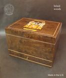 Inlaid Family Crest Humidor Hd75-1 With Free Shipping. 1 small