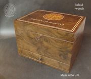 Custom Humidor With Custom Inlay Hd75-1 And Free Shipping. 1 small
