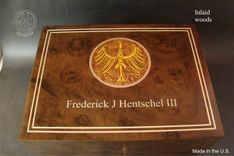 Custom Humidor With Custom Inlay Hd75-1 And Free Shipping. 2 small