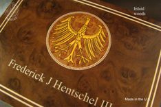 Custom Humidor With Custom Inlay Hd75-1 And Free Shipping. 3 small