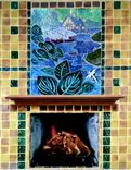 Ceramic Fireplace Surround Of Fanciful Forrest 1 small