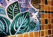 Ceramic Fireplace Surround Of Fanciful Forrest 3 small