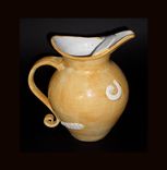 Stoneware Pitcher In Variety Of Glazes 3 small