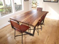 Live Edge Walnut Table & Bench 4 small