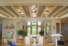 Stained/Leaded Glass Panels In Dining Room Ceiling 1 small
