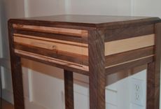 Figured Walnut, Maple And Combination Solid Wood Federal Side Table 1 small