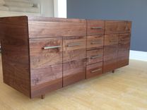 Solid Walnut Double Vanity With Turned Legs 1 small