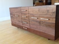 Solid Walnut Double Vanity With Turned Legs 4 small