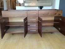 Solid Walnut Double Vanity With Turned Legs 5 small