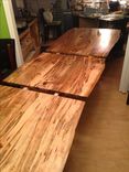 Solid Ambrosia Maple Slab Extending Dining Table 6 small