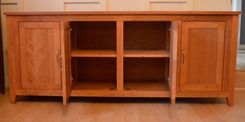 Figured Solid Cherry Credenza 2 small