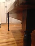 Solid Maple Farmhouse Dining Table With Turned Legs 4 small